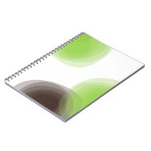 Carnet Graphique abstrait vert, moderne, simple, fleuri (Côté gauche)