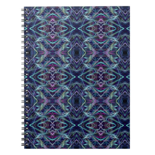 Carnet Graphique bleu et rose Abstrait (Devant)