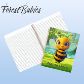 Carnet Graphique de dessin animal blanc mignon BumbleBee
