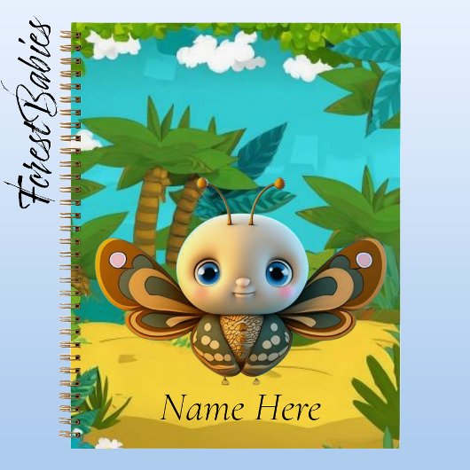 Carnet Graphique de dessin de l'insecte papillon Whimsica