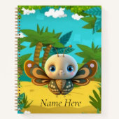 Carnet Graphique de dessin de l'insecte papillon Whimsica (Devant)
