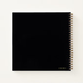 Carnet Graphique de groupe triangulaire Adam noir (Dos)
