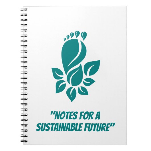 Carnet Graphique de la nature empreinte de feuille verte  (Devant)