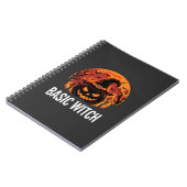 Carnet Graphique de lune de citrouille de sorcière de bas (Côté gauche)