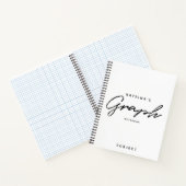Carnet Graphique de script minimaliste noir blanc moderne (Intérieur)