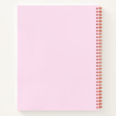 Carnet Graphique des émotions de fleurs Kawaii mignonnes (Dos)