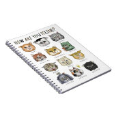 Carnet Graphique des Humeurs Drôles de Chat Comment allez (Côté Droit)