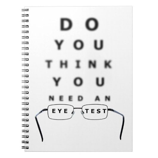 Carnet Graphique des tests de vue (Devant)