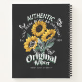 Carnet Graphique des tournesols et papillons (Dos)