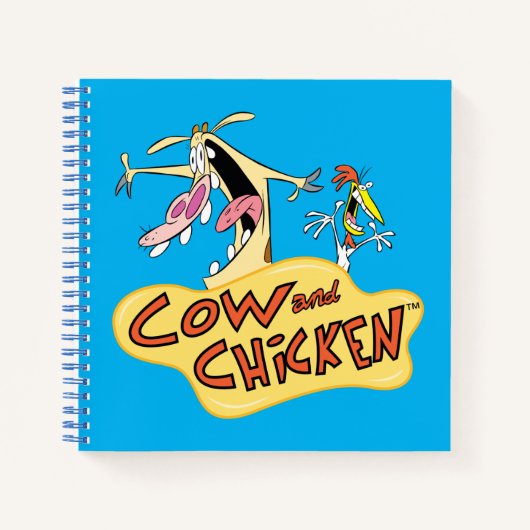 Carnet Graphique du logo de la vache et du poulet (Devant)