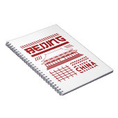 Carnet Graphique du temple urbain de Pékin Chine (Côté Droit)
