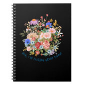 Carnet Graphique Floral & Slogan (Devant)