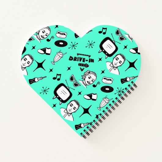 Carnet Graphique nostalgique style Pop 1950 (Dos)