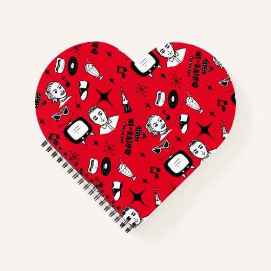 Carnet Graphique nostalgique style Pop 1950 (Devant)