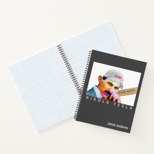 Carnet Graphique personnalisé Funny Tesla (Intérieur)