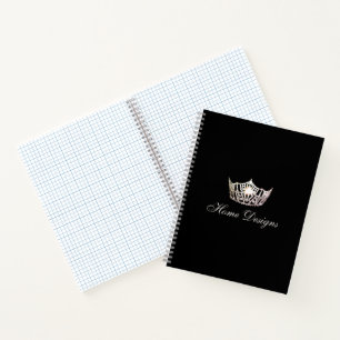 Carnet graphique personnalisé Miss America Argent