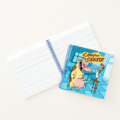 Carnet Graphique souriant de vache et de poulet (Intérieur)