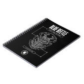 Carnet Graphique technique du scarabée bleu (Côté gauche)