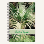 Carnet graphique Tropical Personnalisé Palm Tree (Recto)