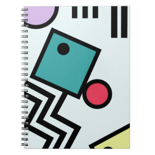 Carnet Graphiques abstraits de style d'art de bruit de
