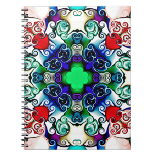 Carnet Graphiques informatiques. Illustration d'un flo ab