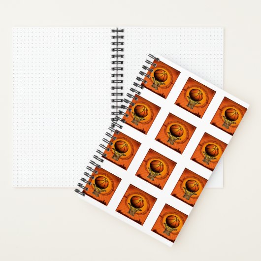 Carnet Graphiques vectoriels de basket-ball évolutifs – H (À l'intérieur)