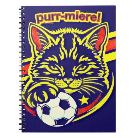 Carnet Graphisme Chat de Football (Devant)