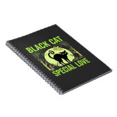 Carnet Graphisme d'amour spécial chat noir Halloween (Côté Droit)