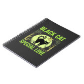 Carnet Graphisme d'amour spécial chat noir Halloween (Côté gauche)