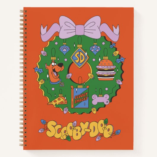 Carnet Graphisme de couronne de snacks de Noël de Scooby- (Devant)