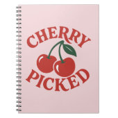 Carnet Graphisme de fruit rétro branché sélectionné avec (Devant)
