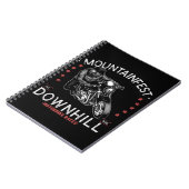 Carnet Graphisme de la course de moto en descente Mountai (Côté gauche)