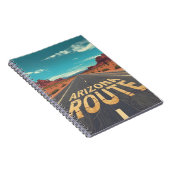 Carnet Graphisme de la route du désert de l'Arizona (Côté Droit)