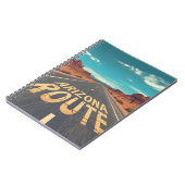 Carnet Graphisme de la route du désert de l'Arizona (Côté gauche)