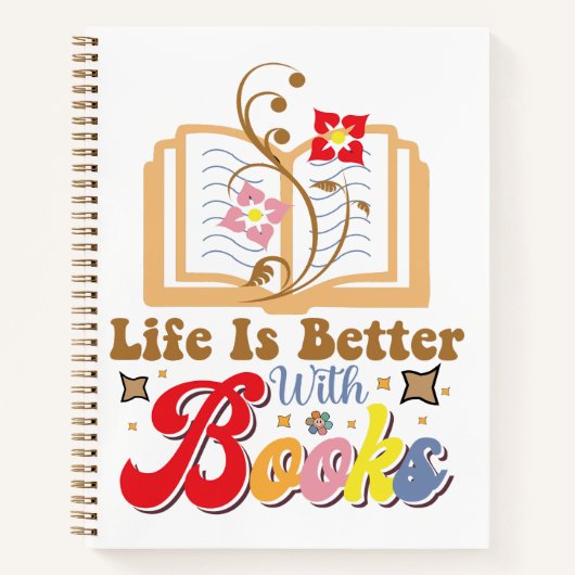 Carnet Graphisme de lecture et de bibliothèque de style v (Devant)