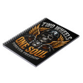 Carnet Graphisme de liberté pour motards 🦅 🏍️ (Côté gauche)