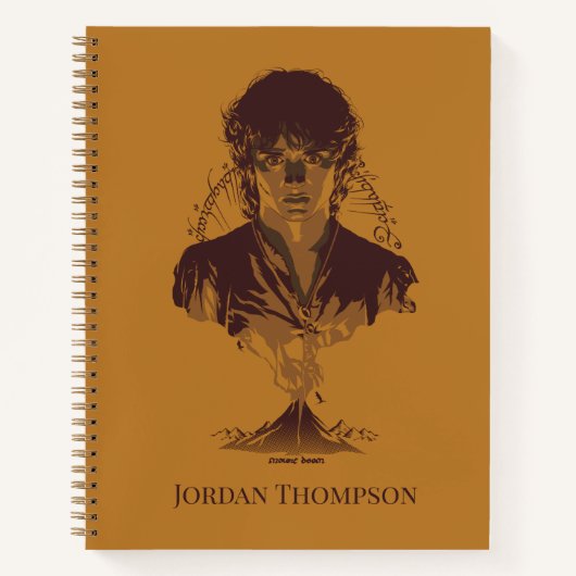 Carnet Graphisme de l'inscription Tengwar de FRODO™ MOUNT (Devant)