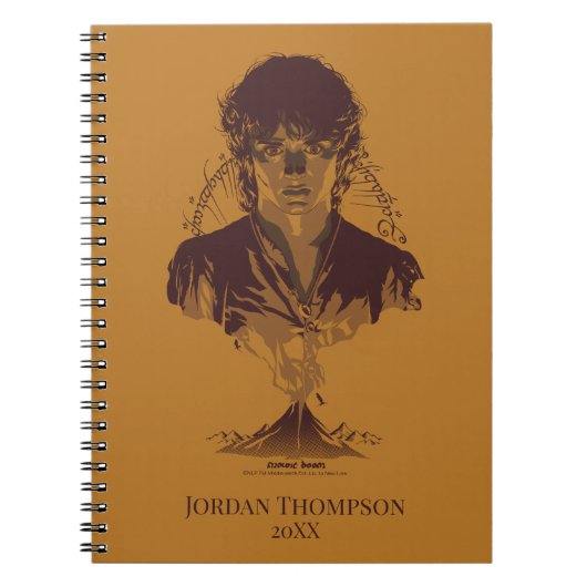 Carnet Graphisme de l'inscription Tengwar de FRODO™ MOUNT (Devant)