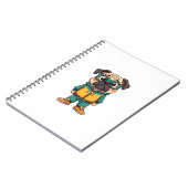 Carnet Graphisme de mode de rue de dessin animé de chien  (Côté gauche)