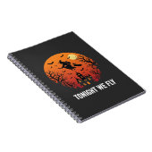 Carnet Graphisme de sorcière d'Halloween volant la nuit_1 (Côté Droit)
