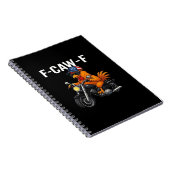 Carnet Graphisme esthétique classique de poulet F-Caw-F (Côté Droit)
