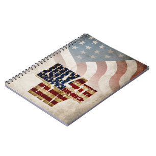 Carnet Graphisme Grunge USA 4 juillet Indépendance