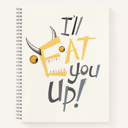 Carnet Graphisme Je vais te manger (Devant)