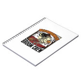 Carnet Graphisme sorcière squelette vintage balais Hallow (Côté gauche)