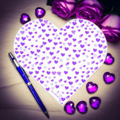 Carnet Grappe de Cœur Violet