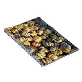 Carnet Grappes de citrouilles rayées  (Côté Droit)