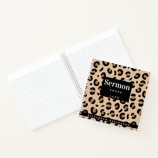 Carnet Gras Cheetah Imprimer les notes de série Ajouter a (Intérieur)