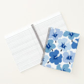 Carnet Gras Fleurs Scribbles Bleu (Intérieur)