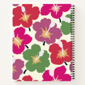 Carnet Gras Fleurs Scribbles Multicolores (Dos)