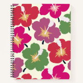 Carnet Gras Fleurs Scribbles Multicolores (Devant)